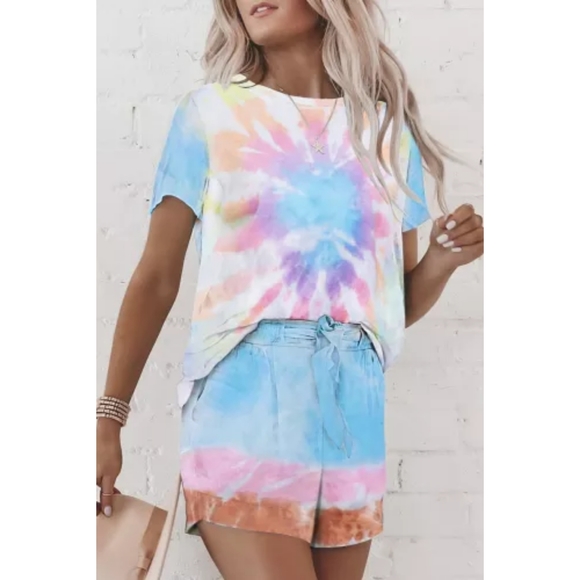 Posh Pleasures Boutique Other - Last one Trendy Tye Dye Lounge Wear Set